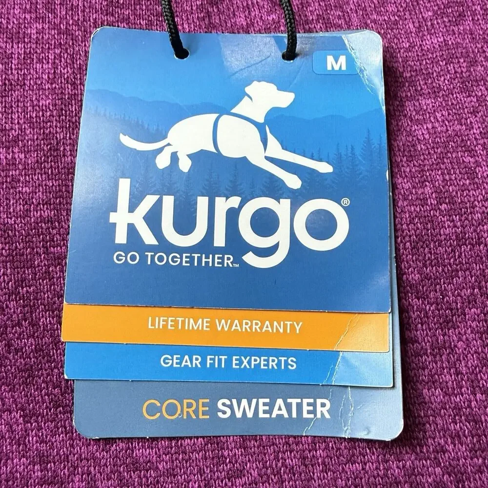 Kurgo K9 Core Dog Sweater M Heather Violet NWT Fleece Jacket Harness Access New